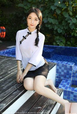 Seksi tanrıça Xiaoreba Angela’nın canlı poposu ve güzel bacaklarıyla klasik cheongsam’ı (41P)