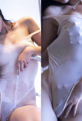 Anakara Çin'in top modeli “It's A'Zhu” küvetteki ıslak vücudunun fotoğraflarını çekmesi için para aldı ve kasık kılları çıktı (93P)