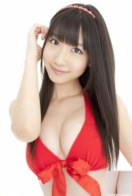 Sevimli MM Kashiwagi Yuki kırmızı seksi bikini (16P)