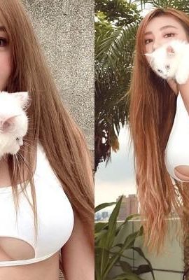 O kediyi utandırma, bir şey olursa bana gel! Süper göğüslü İnternet ünlüsü “Huang Lin” büyük göğüslerini sergiliyor (31P)