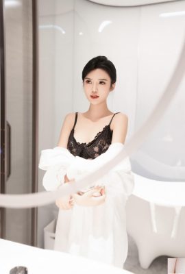 XR Qianqian Danny seksi siyah beyaz dantel (95P)