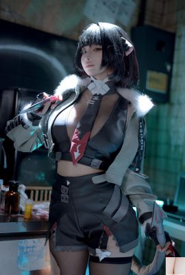 Anime blogger aptal momo jue que sıfır jiandu tema seksi siyah iç çamaşırı siyah çoraplar ile ortaya çıkan parlak cildi göstermek için parlak figür cazip fotoğraf