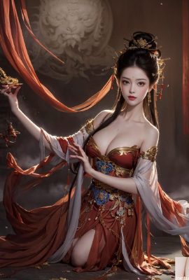 İnce Hanfu kadın