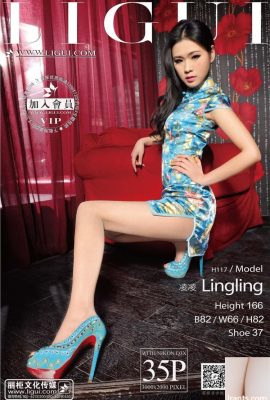 (Ligui internet güzellik dilimi) seksi cheongsam yüksek topuklu güzel bacaklar (36p)