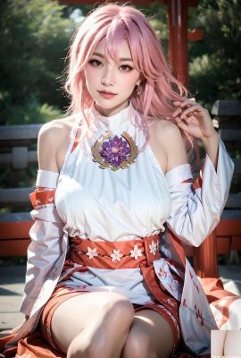 ★ Patreon ★ (Aitvwiki Güzellik Ansiklopedisi) – Genshin Yae Miko Cosplay Genshih