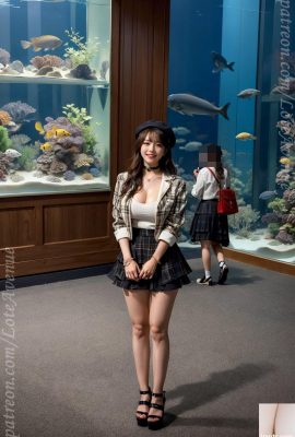 Rurina katmanlı etek ve akvaryum