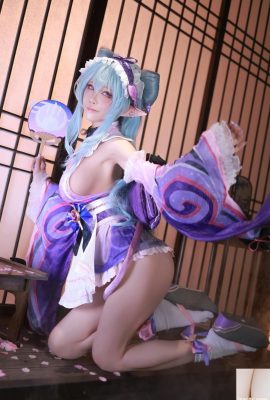 (İnternet Koleksiyonu) Shui Miao Aqua Cosplay Yumemizuki Mizuki – Genshin Etkisi (69p)