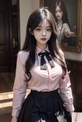 ★PATREON★ (AI Kaori) Set 1 – Pembe Gömlekli Kız